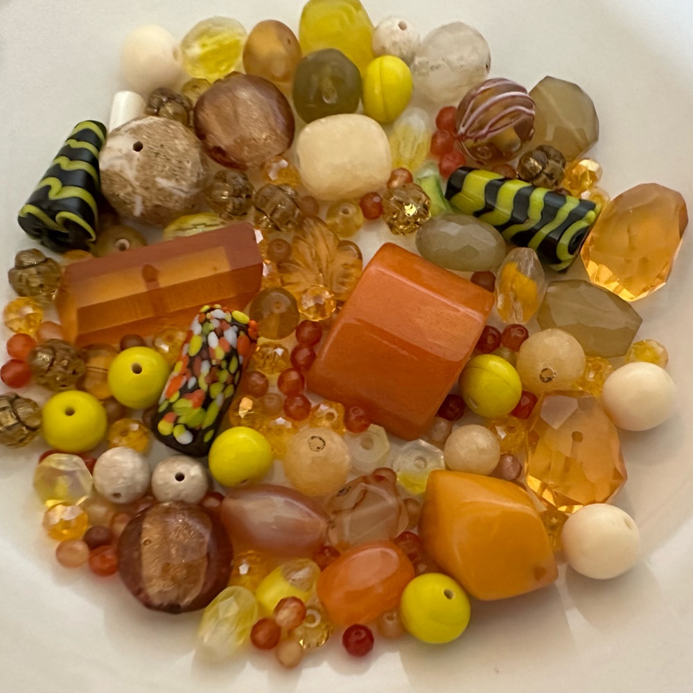 High End Yellow/Orange Bead Soup